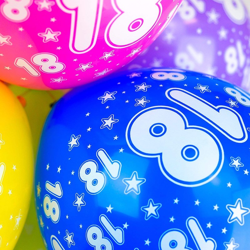Happium - Balloons Birthday Mixed Colourful Party Decoration Pack of