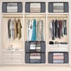Fab totes 90L Clothes Storage, Foldable Thick Fabric Blanket Storage