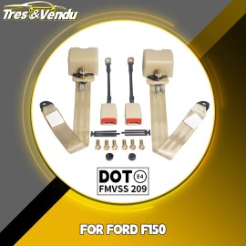 Tres&Vendu 3 Point Safety Adjustable Seat Belt Straps Car Vehicle Belt for Ford F-150 Ş