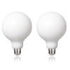 MEILUX 2 Pack G30(G95) Globe LED Light Bulbs, 5.5W Dimmable
