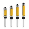 4Pcs Top and Bottom Bearing Flush Trim Router Bits Set