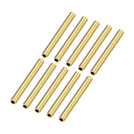 METALLIXITY Brass Tube (3mm OD x 0.5mm Wall T x 30mm L) 16Pcs, Craft Tubing - for Home Decoration, DIY Handicraft
