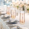 LemonRoad 21 Pcs Bridesmaid Champagne Flutes Set 8 Stemless Champagne