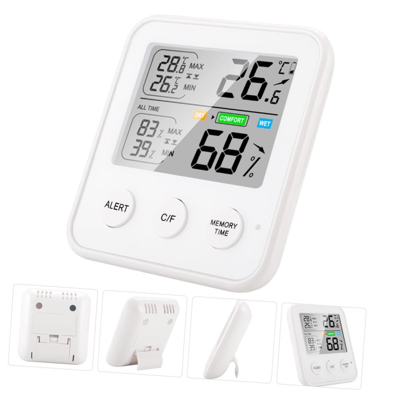BESPORTBLE Mini Digital Thermometer Wall Thermometers Indoor Hygrometer Temperature Gauge