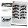 BIUDECO Charming 5 Sets False Lashes Rhinestones Long and Thick