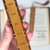 Hans Christian Andersen Music Speaks Quote, Engraved Wooden Bookmark -