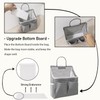 Kanrichu 2pcs Small Wall Hanging Organizer Bag, Linen Fabric Door
