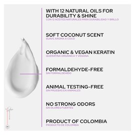 Skin Revolution Cuidado Posterior Para Ritual Botánico Keratina Orgánica | Tratamiento Para Alisar, Reparar Y Relajar El Cabello | Ingredientes Totalm
