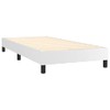 Casafoyer Box Spring Bed Frame White 39.4"x74.8" Twin Faux Leather