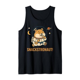 Snackstronaut Space Hamster Galactic Cookie Cruncher Tank Top
