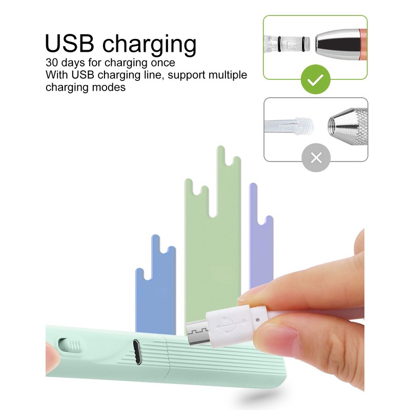 Visual Children Ear Wax Removal Tweezer Kit USB Charging Luminous