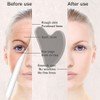 Gua Sha Stone Natural Heart Shape Facial Massage Tool, Rose