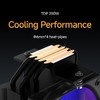 Gamma A40 ARGB BK CPU Cooler,100mm PWM Fan,133mm Height Single