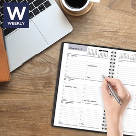 2022 Weekly Appointment Book & Planner by AT-A-GLANCE, 5" x 8", Small, DayMinder, Black (G20000)
