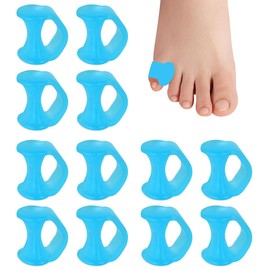 Kecartu 12 PCS Pinky Toe Spacers, Blue