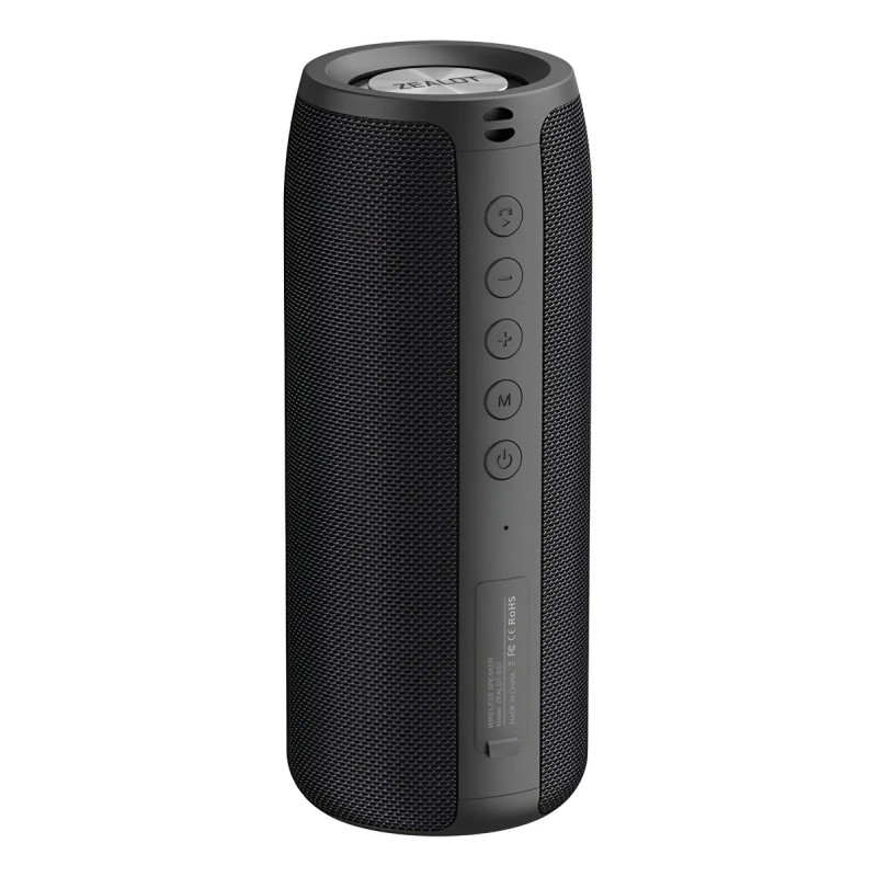 Bocina Zealot S51 s51 portátil con bluetooth waterproof negra