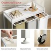 Herture Laundry Hampers with Shelf, Laundry Basket 3 Section, Laundry