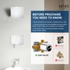 KENES Chrome Tub and Shower Trim Kit, Square Tub Shower