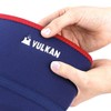 Vulkan Classic Neoprene Knee Support, Navy Blue/Red, X-Small, 26-30 cm