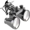 EUSTOMA Clip-on Magnifier Mini Binocular Magnifier Attaches to Glasses/Goggles, Lightweight,
