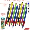rorito 10 x 0.7mm Tip Niceo BLUE Retractable Ballpoint Pens