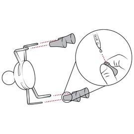 RAM Mounts X-Grip Rubber Cap 4-Pack Replacement RAP-UN-CAP-4U (Black)