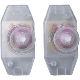 OZXNO 2pcs Plastic AC Inline Dimmer Transparent Rotary Cord Switch Slide Control Lamp Dimmer