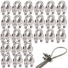 GeneX Wire Clips Wire Rope Clips M2 Stainless Steel 24pcs