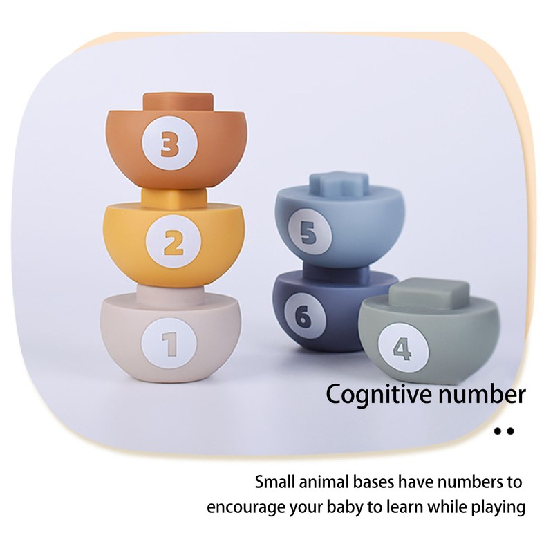 Baby Stacking Balls Toys Fun Early Education Color Shape Cognition
