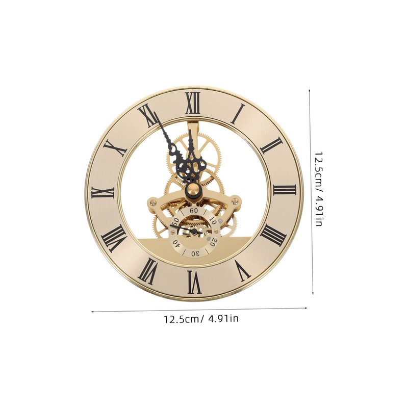 COHEALI Clock Mechanism Repair Part Metal Crystal Clock Insert with