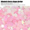 Unbranded Nail Art Glitter Flakes Cherry Shape Sparkling Manicure Decoration