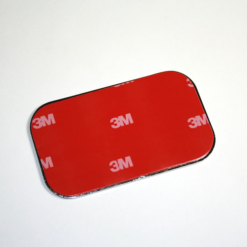 Iran Flag CHROME Emblem Proud Car rectangular Domed sticker 3D