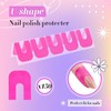 150 Pcs U Shape Nail Polish Protector Peel Off Tape,