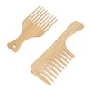 Hair Detangler Bamboo Comb, Bamboo Hair Pick Comb 2pcs Promote