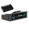 Computer Temp Monitor PVC Lens Panel Display 5 Sets Fan