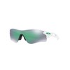 Oakley Men's Radarlock Path (A) Rectangular Sunglasses, Polished White/Prizm Jade,
