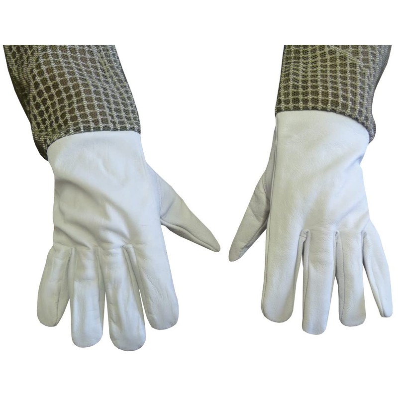 AGS Beekeeper gloves 3 Layer Ultra Ventilated Green Bee keeping