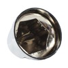 JIUXI ABS Chrome Plastic 33mm Push-on Bullet Flanged Lug Nut