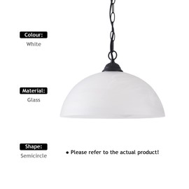 WEIYOUDJ Plug in Pendant Light Alabaster Glass Shade Hanging Lamp with On/Off Switch,16.4Ft Cord & 14.7Ft Chain Dimmable Swag Light Fixture for Kitchen Sink Bar Nook
