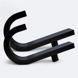 2 Pack Storage Shed Hooks, J Hanger Shelves Tool, Storage J Hook Organization Accessories, Black