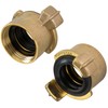 Poppstar Brass Quick Coupling 1 Inch Internal Thread (System Geka