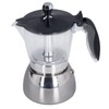 Stovetop Coffee Maker 6 Cup Moka Pot Clear ABS Top