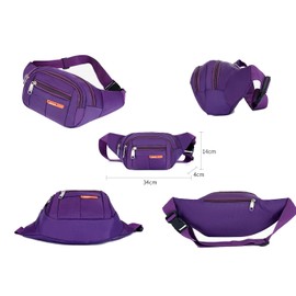 Running Pouch Belt Waist Pack Bag, Adustable Workout Gym Fanny Pack, Bounce Free Jogging Pocket Belt with Large Capacity, Perfect for Running Walking Cycling Outdoor【Rose】