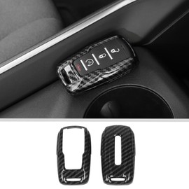 JWWY - Funda para llavero RAM para Dodge RAM 1500 2500 3500 2018-2023+ Accesorios Fibra de Carbono
