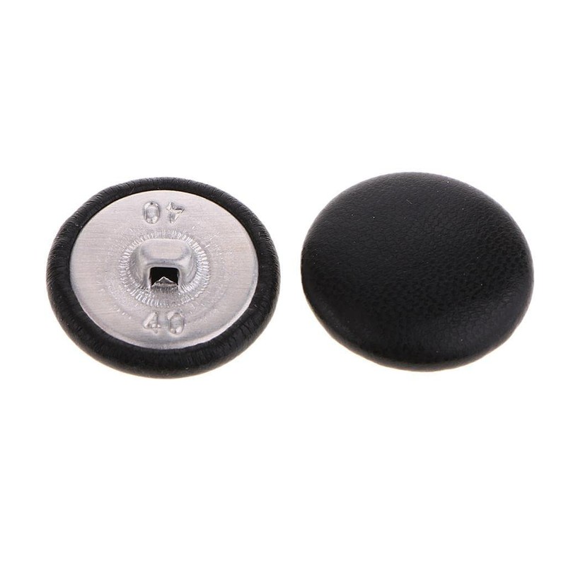 zalati Artificial Leather Covered Buttons for Crafts 10x 2.5cm Made