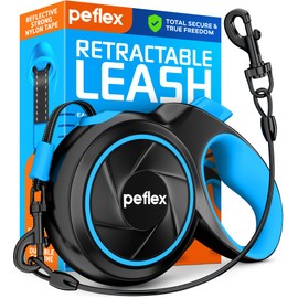 2025 New Retractable Dog Leash 18,2 ft' - Chew Proof Cable Included - 360° Tangle Free - Heavy Duty Reflective Retractable Leash for Small Medium Large Dogs up to 120 lbs - Soft Touch Anti-Slip Handle