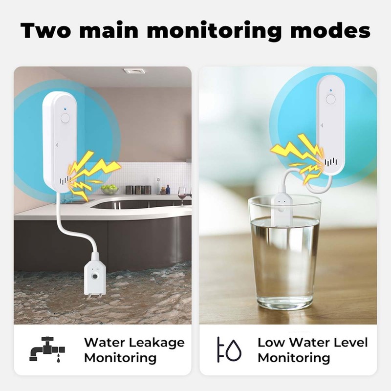 Acmerota Smart Water Detector, Water Detector WiFi, Smart Water Leak