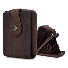 Wrangler Card Case Wallet Small Credit Card Holder for Women Compact Credit Card Wallet with Pocket and ID Window WG178-W004FCF