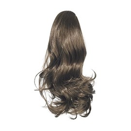 Love Hair Extensions Percilla Crocodile Clip Synthetic Hair Ponytail Colour 4 Chestnut Brown 16 -inch