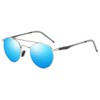ZHILE Classic Round Polarized Lenses, Sunglasses, Ultra Lightweight, Unisex, UV